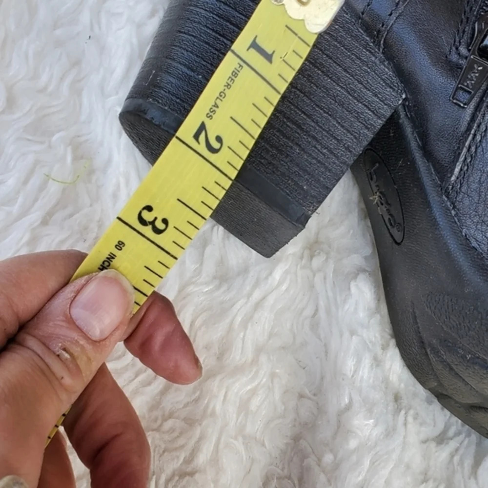 Bøc leather faux tie Ankle boots 9 - Picture 6 of 12
